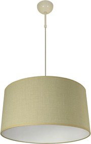 Пендел ЛИОН, ø400, крем, абажур Сами Екрю, 1xE27
