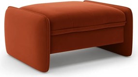 Кадифена табуретка в тухлен цвят Georgia – Micadoni