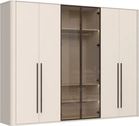Гардероб Dutchess шесткрил 2 стъкло