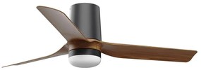 FARO 33835WT-1TW-LED Димируем вентилатор MINIPUNTTUB S 10W/230V кафяв/черен Ø 90 см WT + д.у.