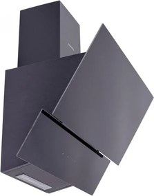 Абсорбатор Kumtel DA6-835-A0A, 142W, 650 м3/ч, 3 скорости, LED, Алуминиев филтър, Стъклен панел, Черен