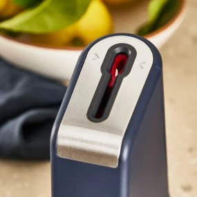 Кухненски нож Tefal K297S244, 20 см, Неръждаема стомана, Поставка с вградено точило, Предпазител за пръсти, Черен