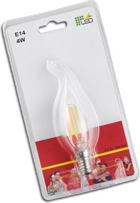 Топла бяла декоративна крушка E14, 4 W Windstorkerze – Trio