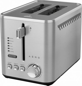 Тостер за хляб AENO ATS0003, 950W, 6 вида хляб, 7 нива на изпичане, Подгряване, Размразяване, LED, Инокс