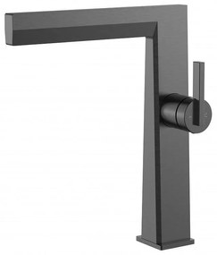 Стоящ смесител за умивалник Кони ICF 116223GG, месинг, сив, 22х27см