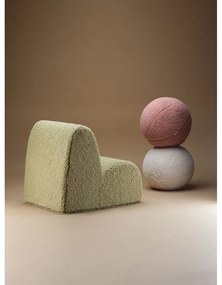 Зелен детски стол от букле Cloud – Wigiwama