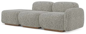 Сив модулна лежанка (десен ъгъл) Ailani – Makamii