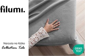 Сиво покривало за легло от шенил 220x240 cm Talo – Filumi