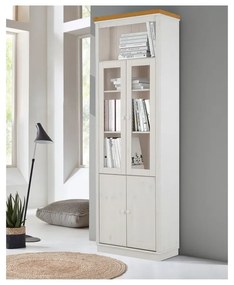 Бяла витрина от масивен бор 74x223 cm Anita – Støraa