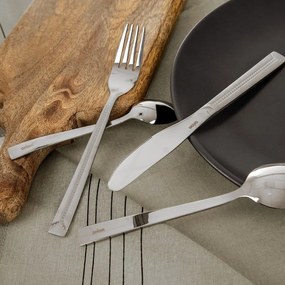 Прибори за хранене от неръждаема стомана в сребрист цвят 24 бр. Bright – Orion