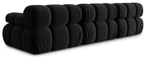 Диван от черно кадифе 282 cm Bellis - Micadoni Home