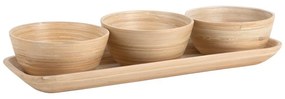 Бамбуков комплект за сервиране в естествен цвятPuro – PT LIVING