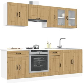3314830 vidaXL Комплект кухненски шкафове от 8 части Kalmar, инженерно дърво