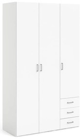 Бял гардероб 116x200 cm Space – Tvilum