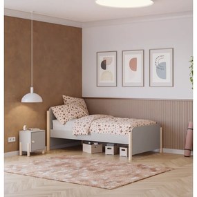 Кремаво детско нощно шкафче от масивен бор Enola – Marckeric