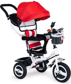 Триколка, детска количка червена ECOTOYS