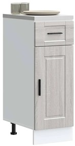 853943 vidaXL Кухненски шкаф Porto, сив сонома, инженерно дърво