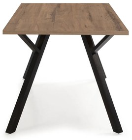 Маса за хранене с плот от орехово дърво 90x160 cm Paola - Marckeric