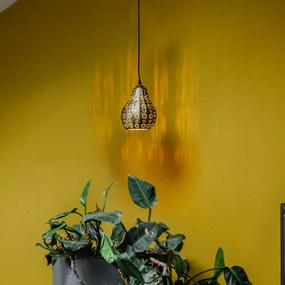 Ориенталска висяща лампа златиста 17,5 см - Billa Dia