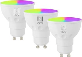 Immax NEO 07724CDO комплект от 3 RGB димируеми LED крушки GU10/4,8W/230V Wi-Fi Tuya + дистанционно управление