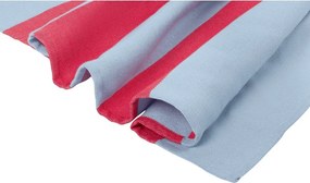 Червена/светлосиня памучна плажна кърпа 100x160 cm Su – noo.ma