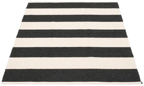 Черно-бял килим за открито и закрито 140x180 cm Bob Black Vanilla – Pappelina