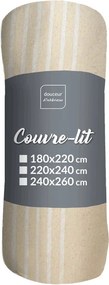 Бежово покривало за легло 240x260 cm Adele – douceur d'intérieur