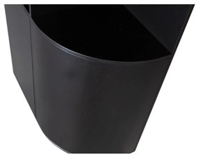 Черен модулен шкаф за книги от борова дървесина 78x210 cm Finca - WOOOD