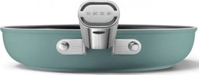 Тиган SMEG FPF2002EGM, 1.5 л, Ø20 см, Керамично незалепващо покритие, До 250°C, Без PFAS, Индукция, Изумрудено зелено