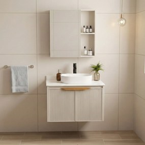 Комплект мебели за баня с плот Marti 60cm Beige