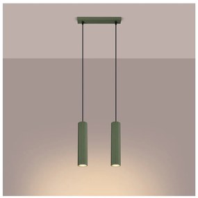 Зелено висящо осветително тяло Gleam – Sollux