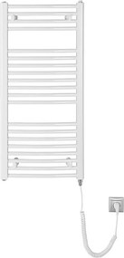 Aqualine - Електрически радиатор за баня ORBIT-E 300W 96×45 см, бял, кръгъл