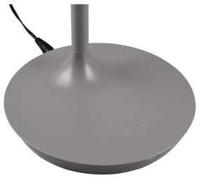 Сива настолна LED лампа (височина 38 см) Toro - Trio