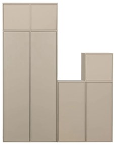 Кремав модулен шкаф от борова дървесина 50x200 cm Daily - vtwonen