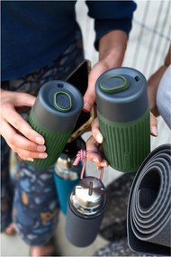 Зелена стъклена чаша за път 340 ml – Black + Blum