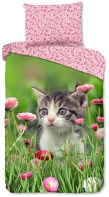 Памучно детско спално бельо за единично легло 140x200 cm - Good Morning