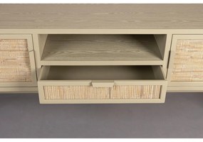 Бежова маса за телевизор от масивна ела 148x60x38 cm Yasu – Dutchbone