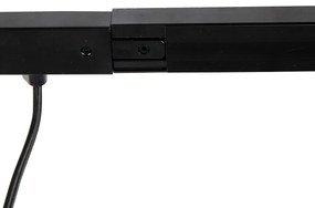 1-фазна релсова система черна с 4 прожектора и I-захранване квадратно - Jeana