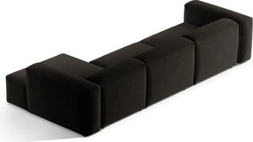 Черен ъглов диван (десен ъгъл) Bergamo – Cosmopolitan Design