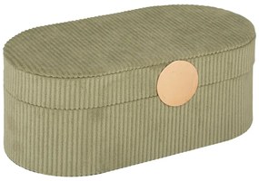 Кутия за съхранение atmosphera Enya, 25 cm, Велур - Бежов