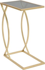 Масичка за кафе със стъклен плот 25,5x45,5 cm Glam - Mauro Ferretti