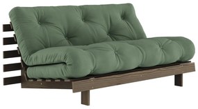 Зелен разтегателен диван 160 cm Roots - Karup Design