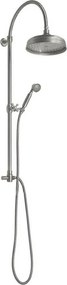 Матово сребро месингов душ комплект с душ глава и ръчен душ 142 cm Antea – Sapho