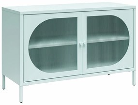 Светлосиня метална витрина 100x64x40 cm Luna – Støraa