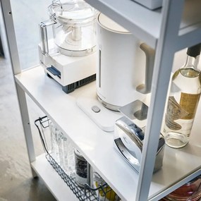 Стоманен стелаж в матово бял цвят 60x170x46,5 cm Tower – YAMAZAKI