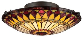 Elstead QZ-WEST-END-F - Таванно осветително тяло Tiffany WEST 2xE27/75W/230V