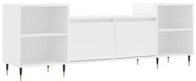 831332 vidaXL ТB шкаф, бял, 160x35x55 см, инженерно дърво