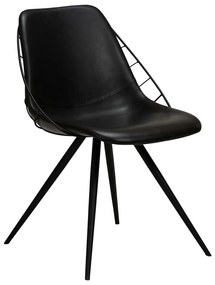 Стол за хранене от черна изкуствена кожа Sway - DAN-FORM Denmark