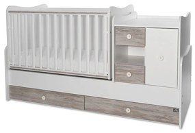 LORELLI Classic Трансформиращо се легло-люлка 190/72 см. MINI MAX БЯЛО/АРТ
