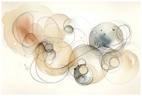 Самозалепващ тапет – Абстрактни акварелни кръгове